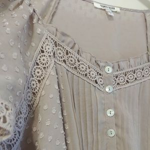 Daniel Rainn taupe mocha top